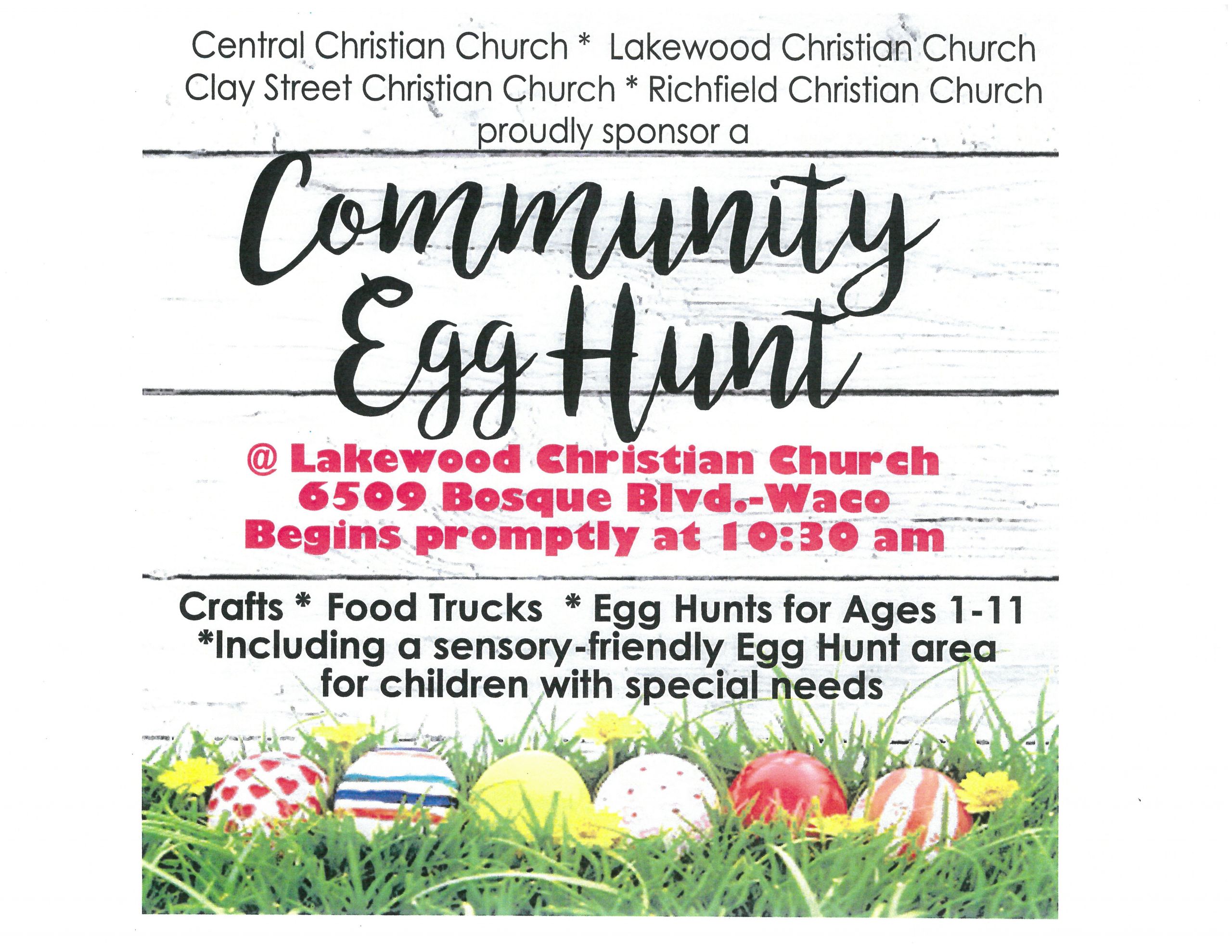 Easter Egg Hunt Ideas For Church
 Waco Disciples Easter Egg Hunt