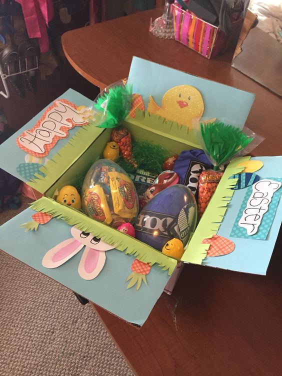 Easter Ideas For Boyfriend
 Easter basket care package for army boyfriend