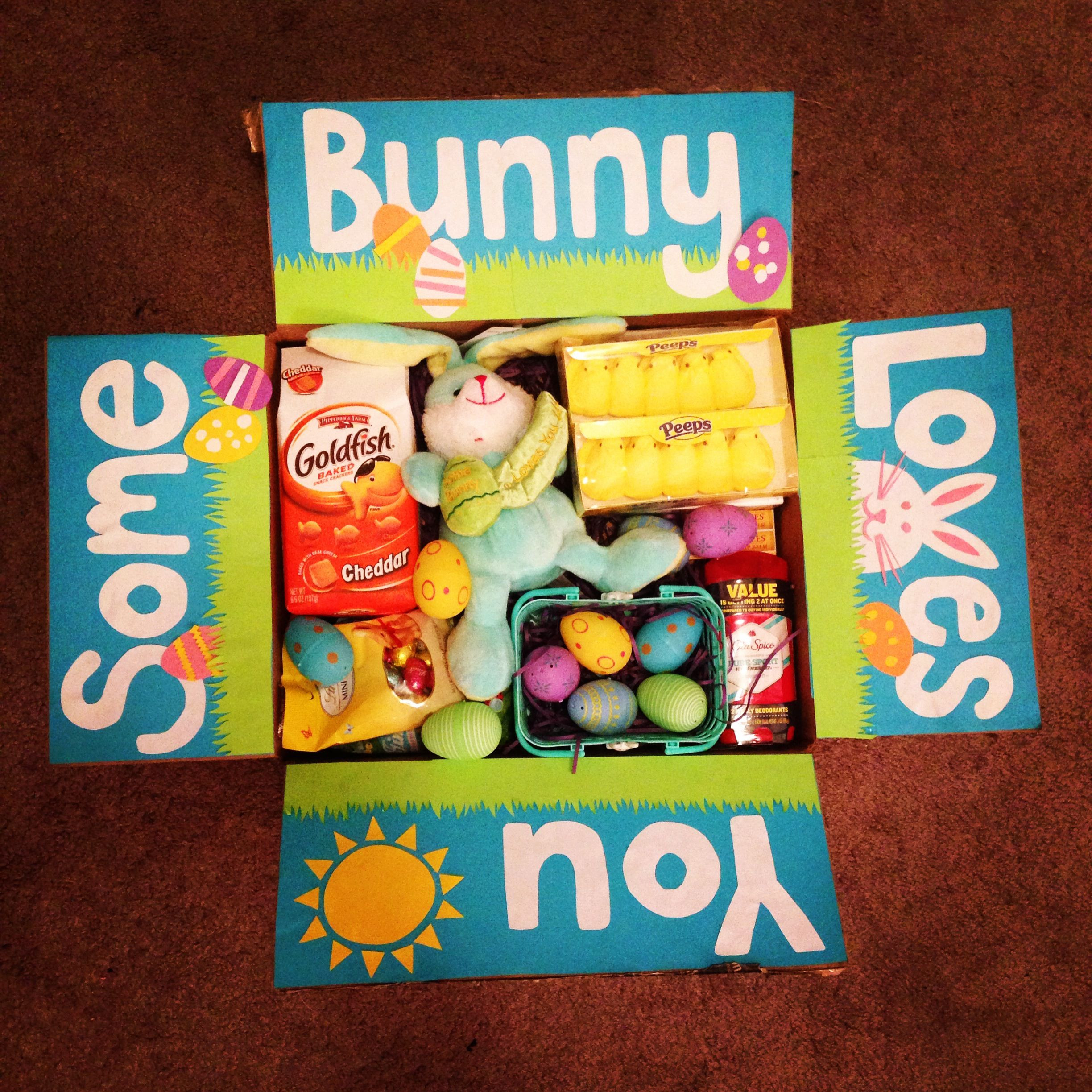 Easter Ideas For Boyfriend
 Easter care package for my boyfriend in the navy