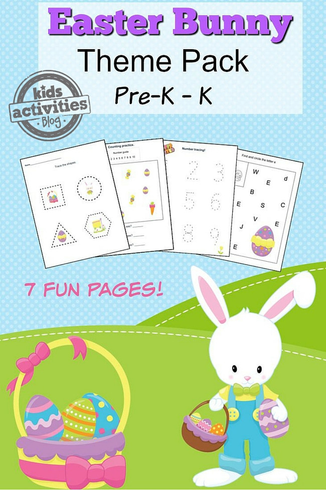 Easter Preschool Activities
 EASTER PRINTABLE PRESCHOOL WORKSHEET PACK