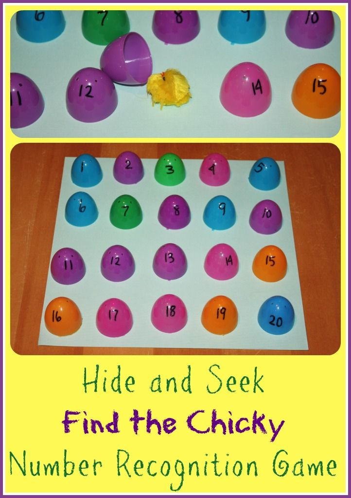 Easter Preschool Activities
 Find the Chick Easter 1 20 Number Recognition Game Egg