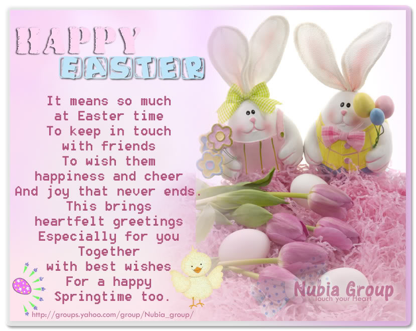 Easter Quotes For Friends
 Nubia group Easter cards001 by Nubia002