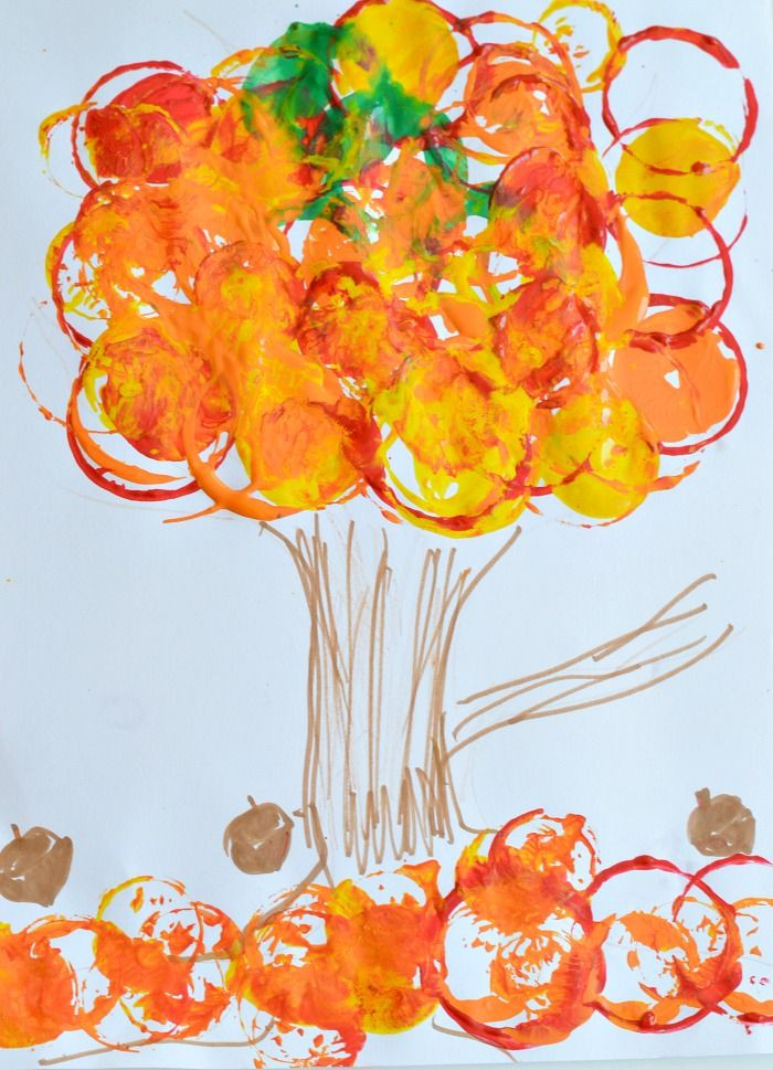 Fall Art And Crafts For Toddlers
 Fall Art Projects for Kids Easy fall tree printing