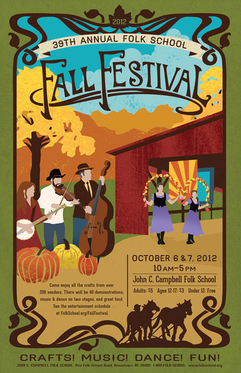 Fall Festival Posters Ideas
 Fall Festival Poster John C Campbell Folk School Blog