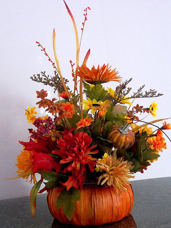 Fall Flower Arrangement Ideas
 Fall Pumpkin Floral Arrangement Floral by