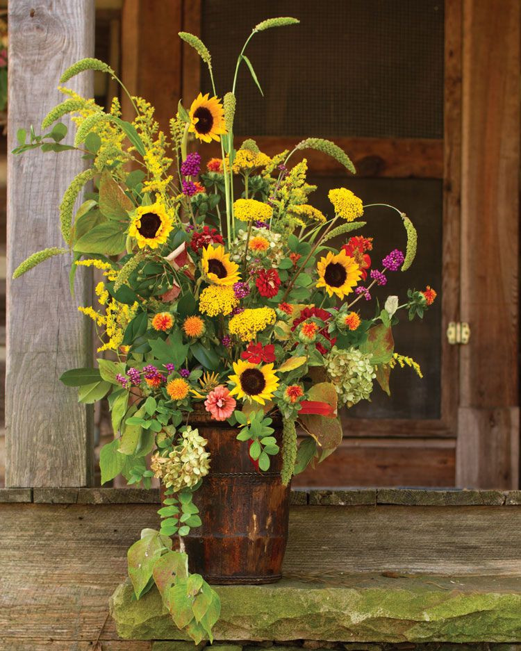 Fall Flower Arrangement Ideas
 September Sunflower Centerpieces Southern Lady Mag