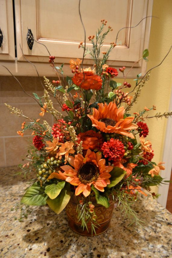 Fall Flower Arrangement Ideas
 Colors Fall Arrangement Thanksgiving