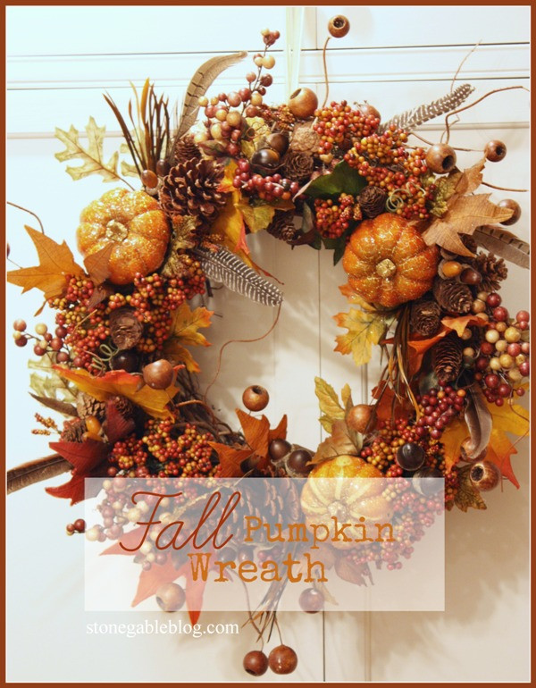Fall Wreath Ideas Diy
 FOUR FAB FALL WREATH DIY S StoneGable
