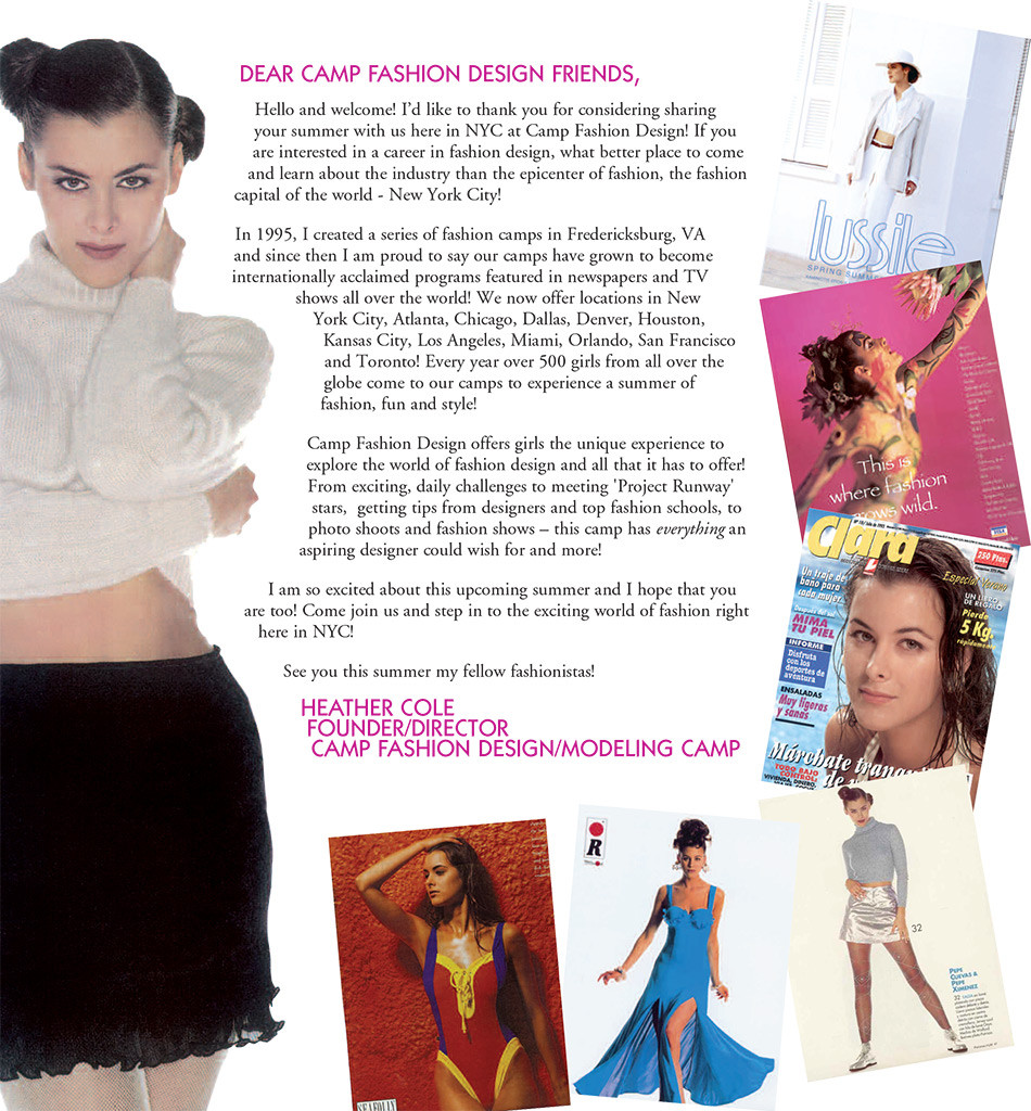 Fashion Design Summer Camp
 Letter from the Founder