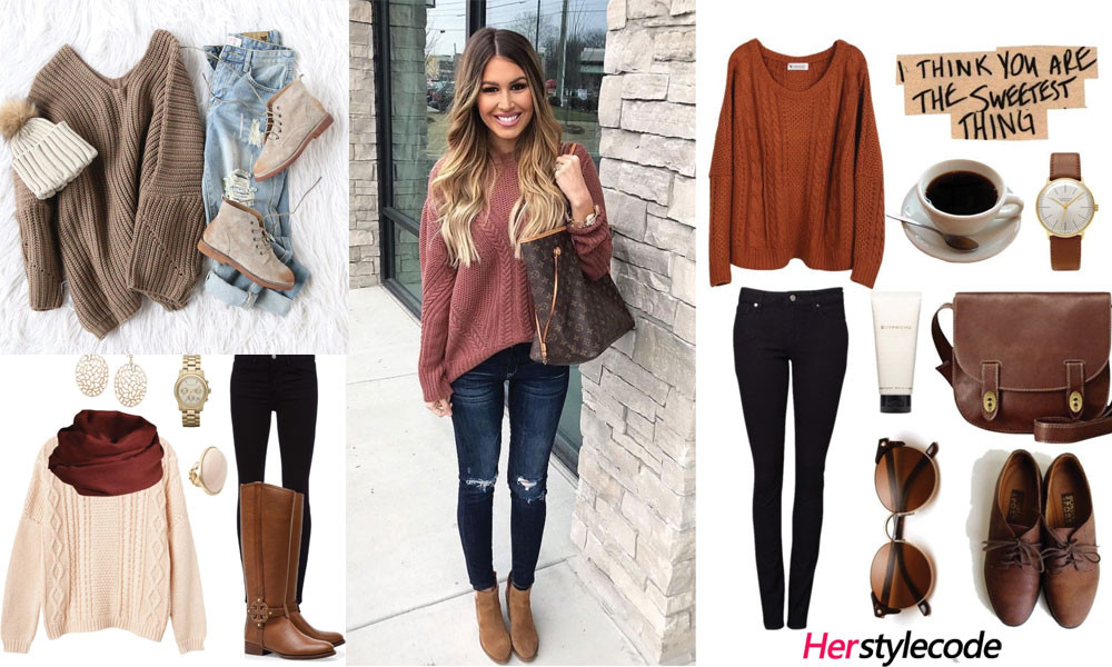 Fashion Ideas For Winter
 40 Chic Sweater Outfit Ideas For Fall Winter 2020