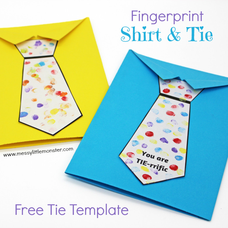 Fathers Day Craft For Toddlers
 Father s Day Tie Card with free printable tie template