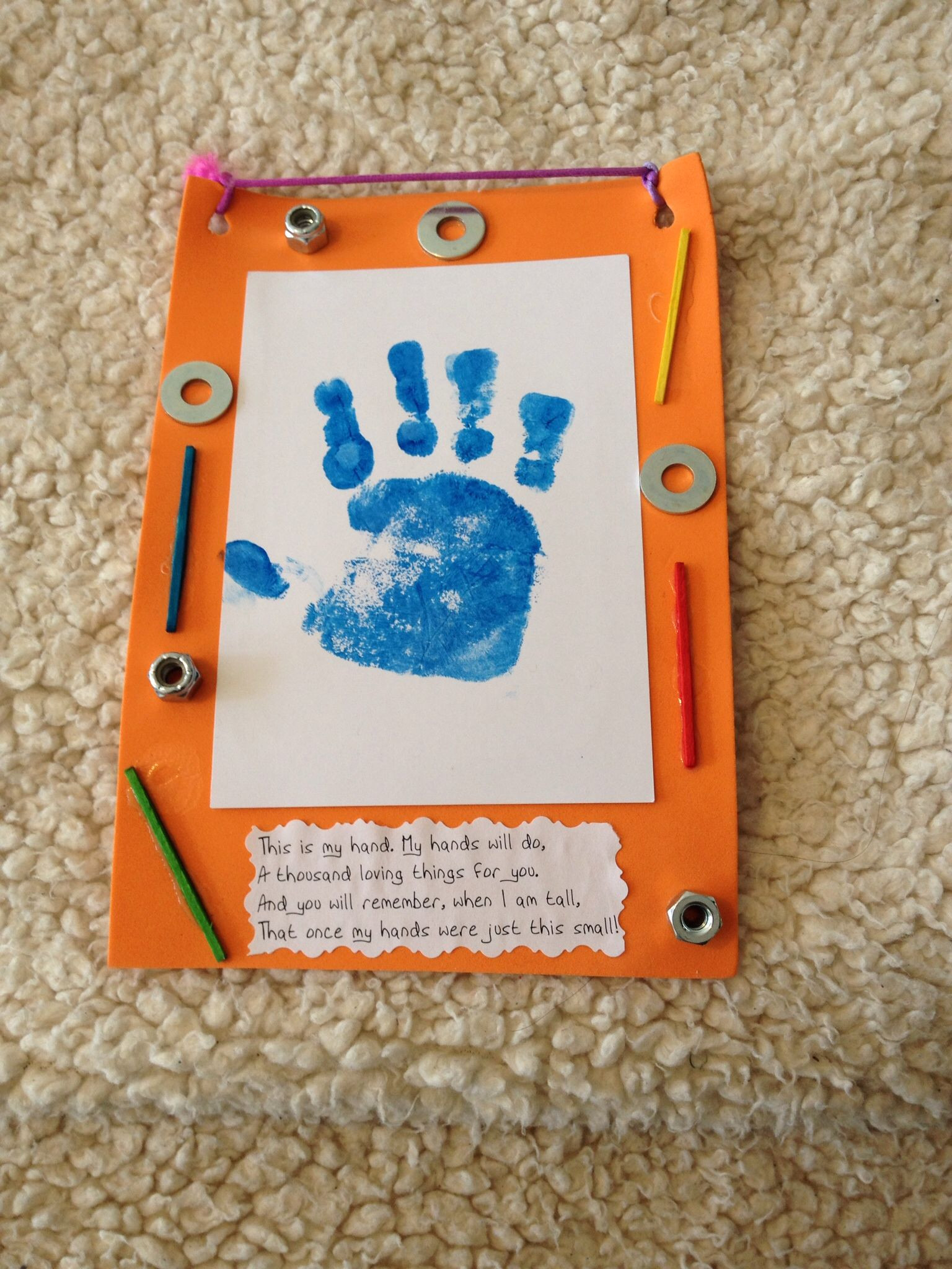 Fathers Day Craft For Toddlers
 Father s Day toddler craft made with a foam frame painted