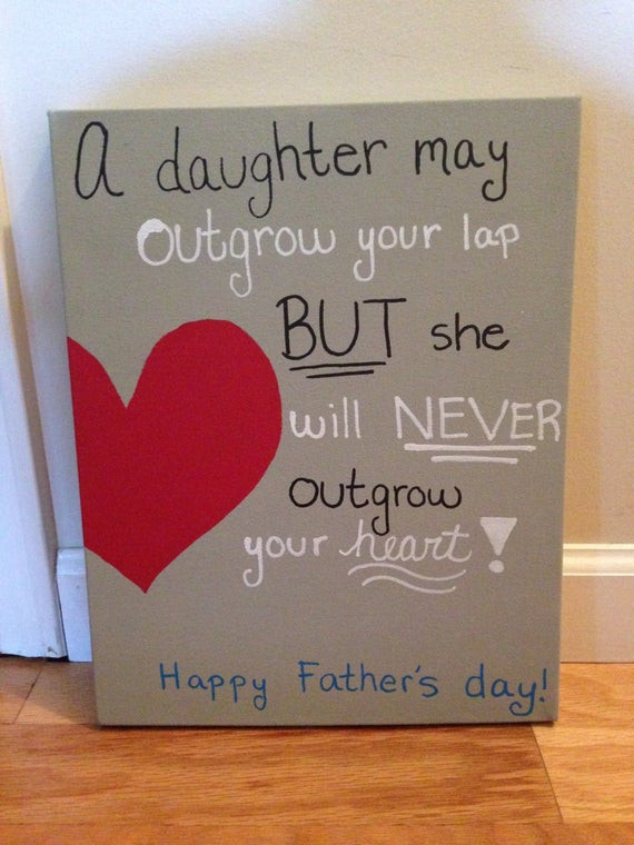 Fathers Day Gift From Son
 Items similar to Father s Day Canvas on Etsy