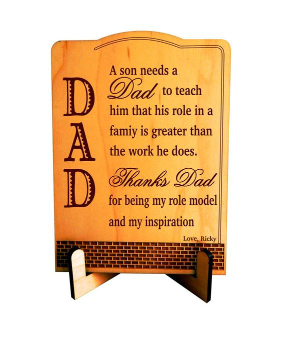 Fathers Day Gift From Sons
 Gift from Son to DadPersonalized Fathers Day by