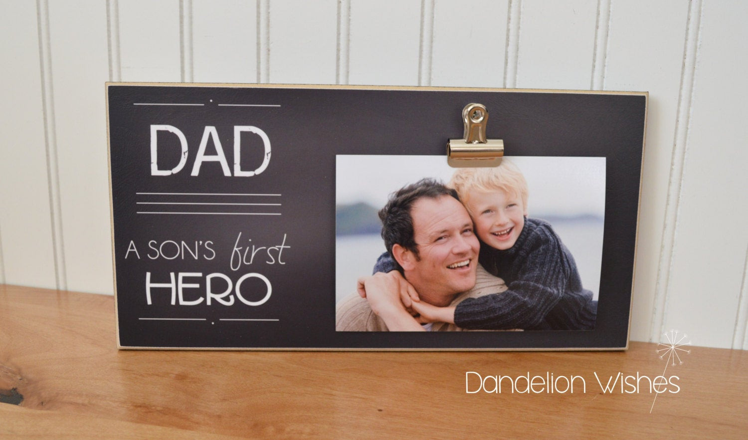 Fathers Day Gift From Sons
 6x12 Father s Day Gift Frame Dad A Son s First Hero