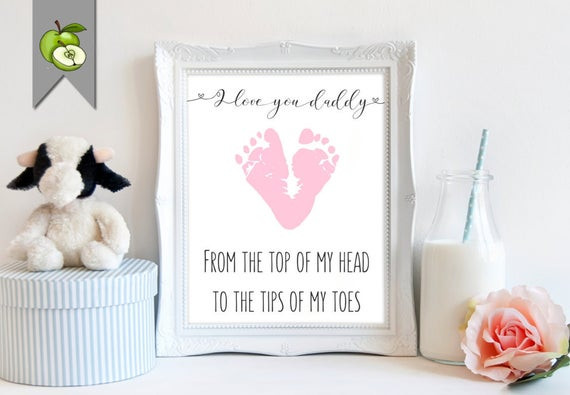 First Fathers Day Gift
 First Father s Day Gift for New Dad I Love You Daddy
