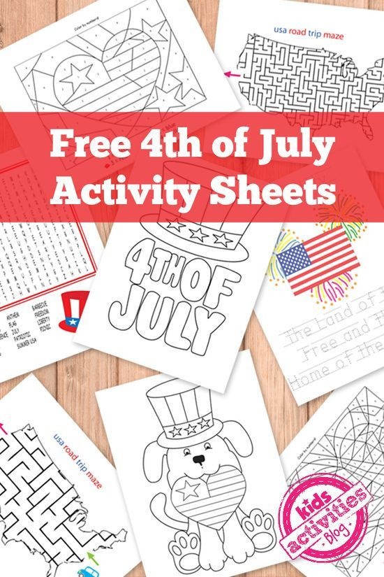 Fourth Of July Activities For Kids
 Free 4th of July Kids Activity Printables