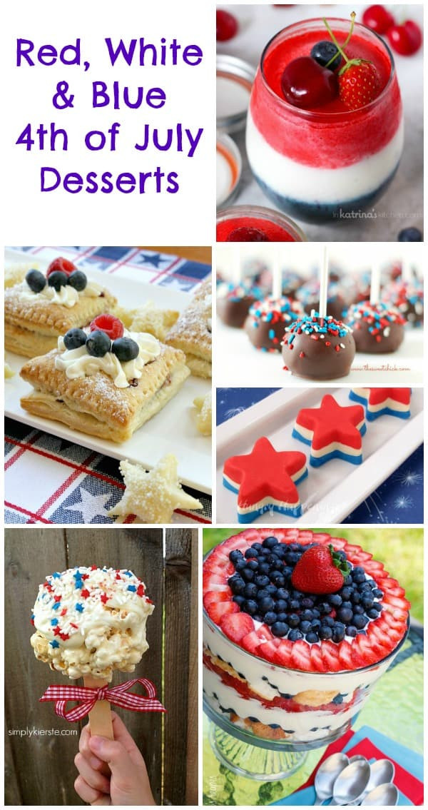 Fourth Of July Food Pinterest
 4th of July Desserts Red White & Blue Treats