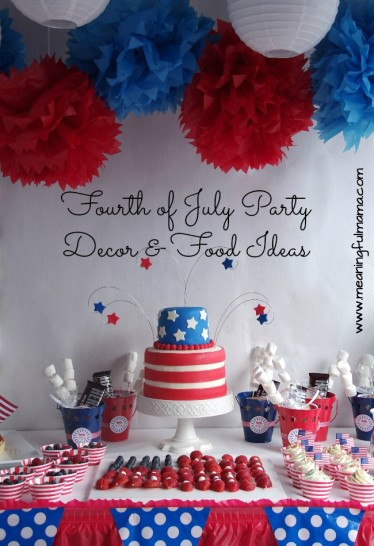Fourth Of July Party Food
 4th july independence day america usa party ideas supplies
