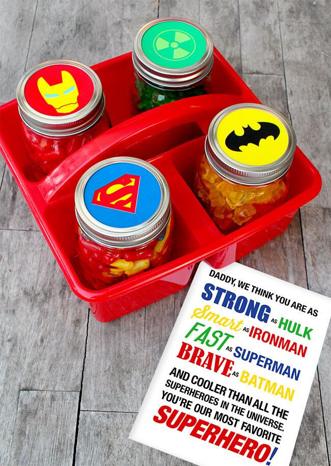 Free Fathers Day Gifts
 Easy Father s Day Superhero Gift with Free Printable