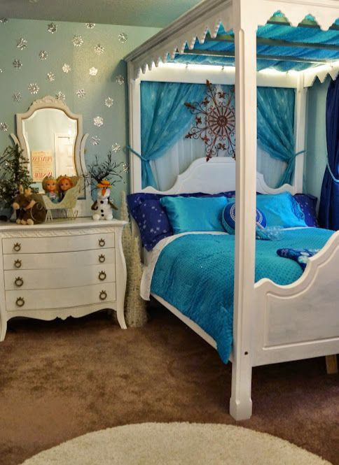 Frozen Decor For Bedroom
 This side of the Frozen room is Queen Elsa s fittingly