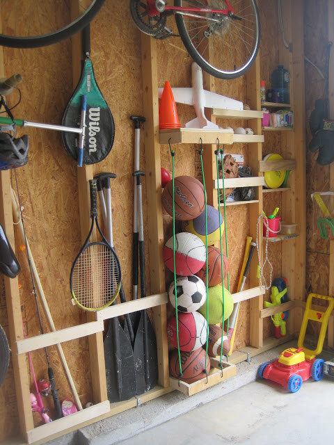 Garage Ball Organizer
 13 Clever Garage Storage Ideas ohsimply