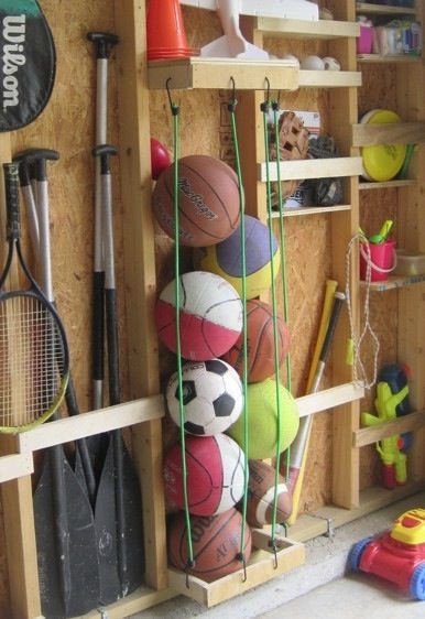 Garage Ball Organizer
 garage ball storage Organize