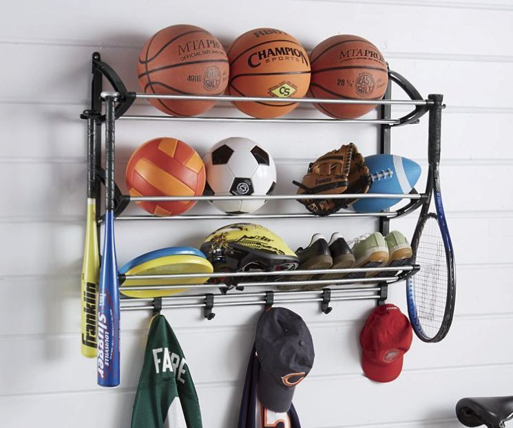 Garage Ball Organizer
 Details about Sports Equipment Storage Rack Garage