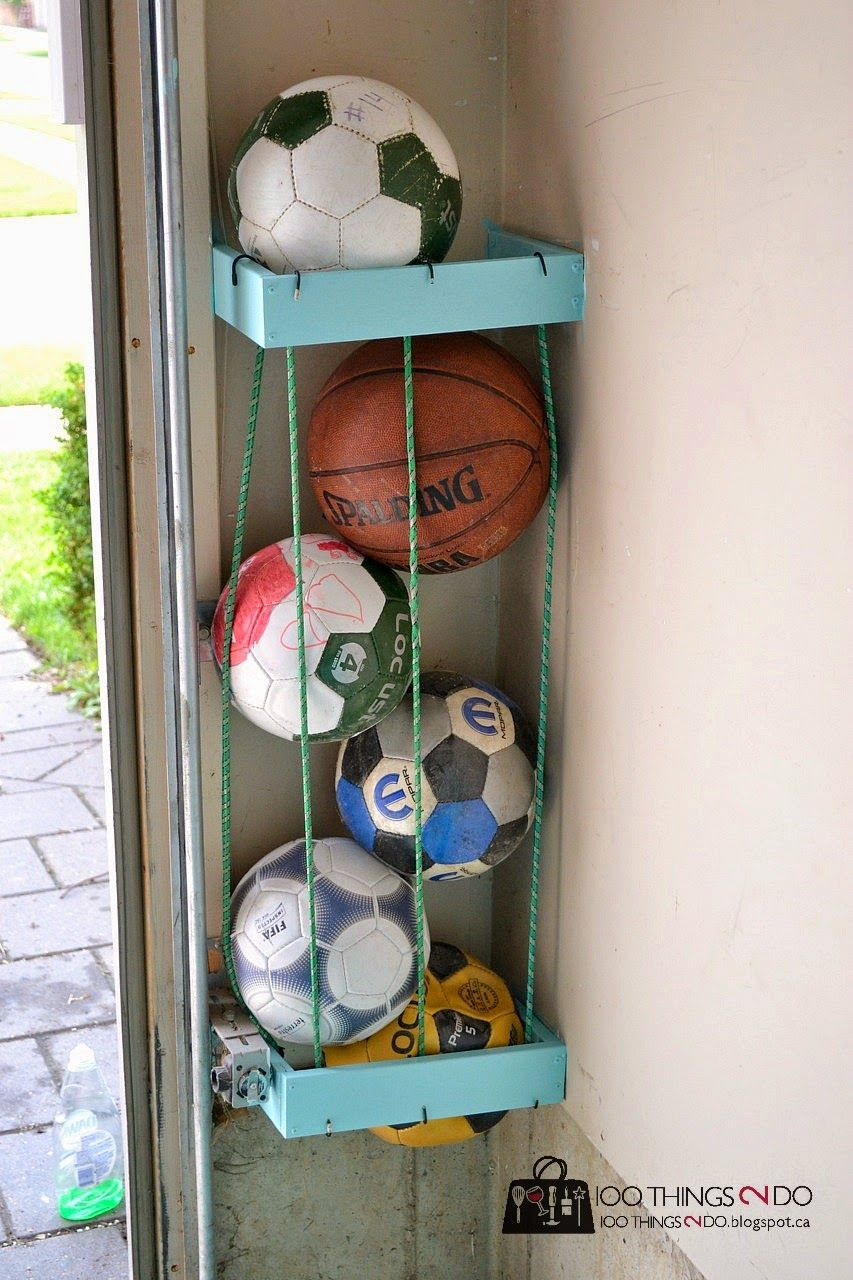 Garage Ball Organizer
 DIY Storage Solutions For A Well Organized Garage