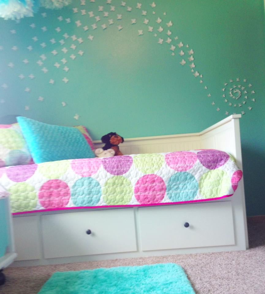 Girls Bedroom Wall Decor
 Designs By Jeannine Girls Turqoise and White Butterfly Room