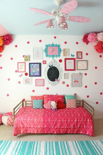 Girls Bedroom Wall Decor
 75 Delightful Girls Bedroom Ideas