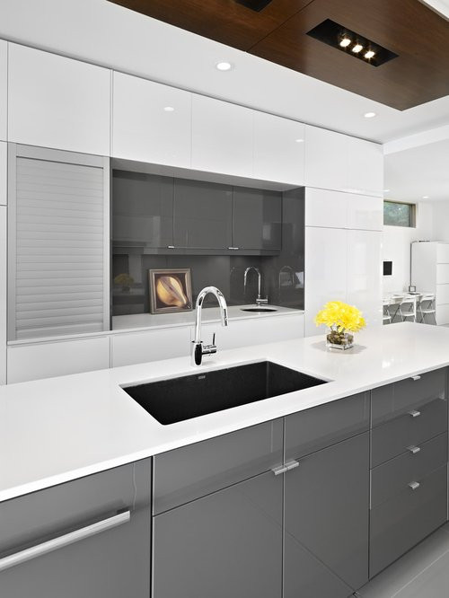 Glossy White Kitchen Cabinets
 Ikea Gloss Grey Cabinets Home Design Ideas