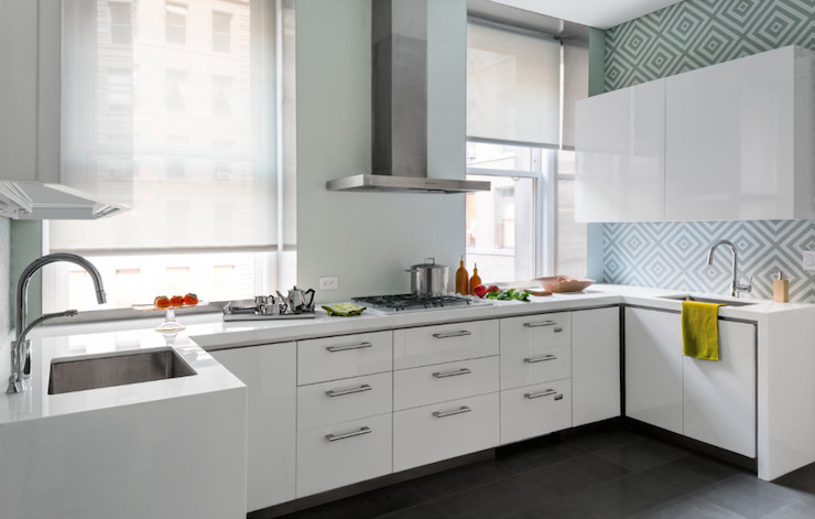 Glossy White Kitchen Cabinets
 Glossy White Kitchen Cabinets Contemporary kitchen