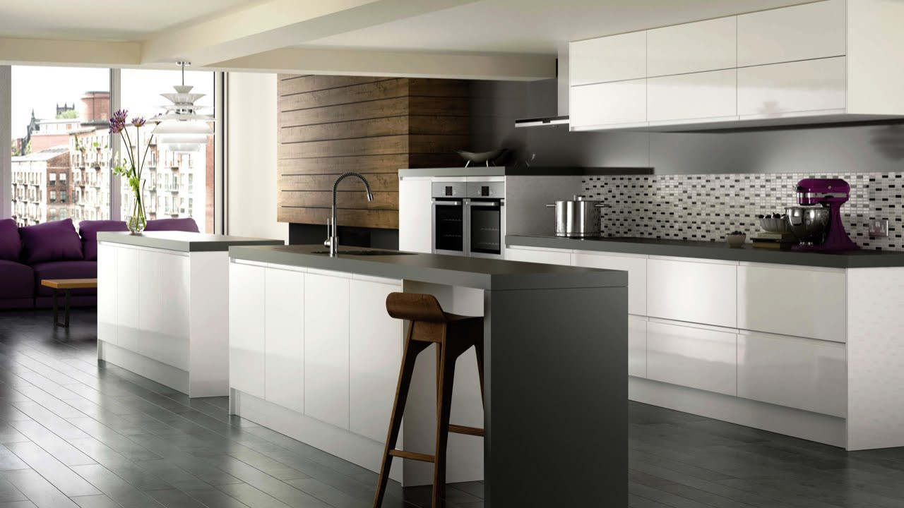 Glossy White Kitchen Cabinets
 High Gloss White Modern Kitchen Cabinets Brands Options