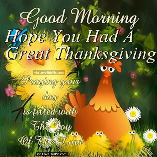 Good Thanksgiving Quotes
 Good Morning Happy Thanksgiving Quotes and