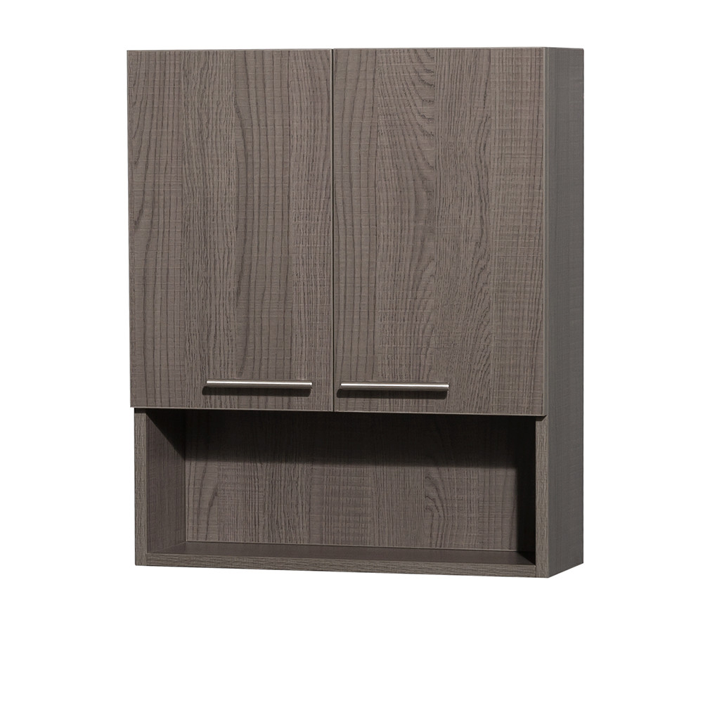 Gray Bathroom Wall Cabinet
 Amare Over Toilet Wall Cabinet by Wyndham Collection