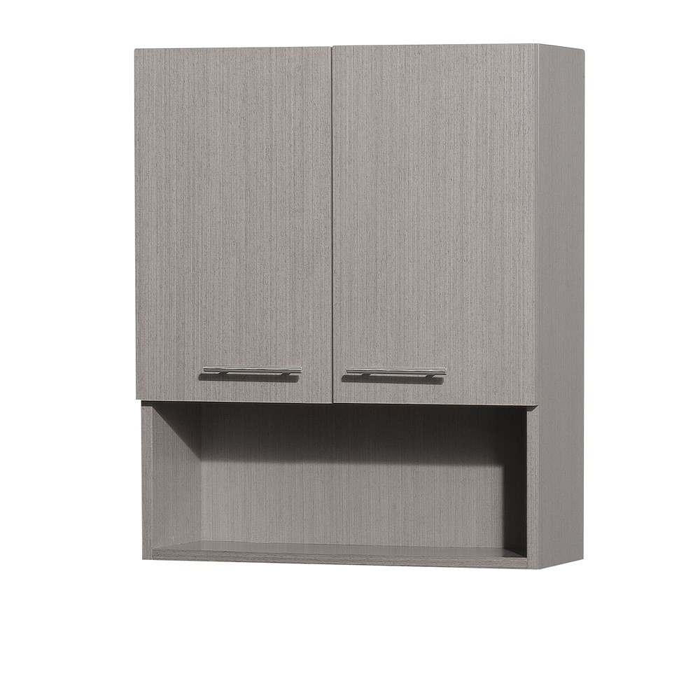 Gray Bathroom Wall Cabinet
 Centra Bathroom Wall Cabinet by Wyndham Collection Gray