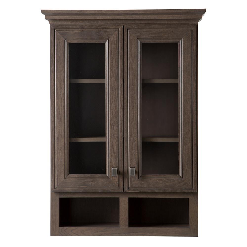 Gray Bathroom Wall Cabinet
 Home Decorators Collection Albright 27 in W x 38 in H x