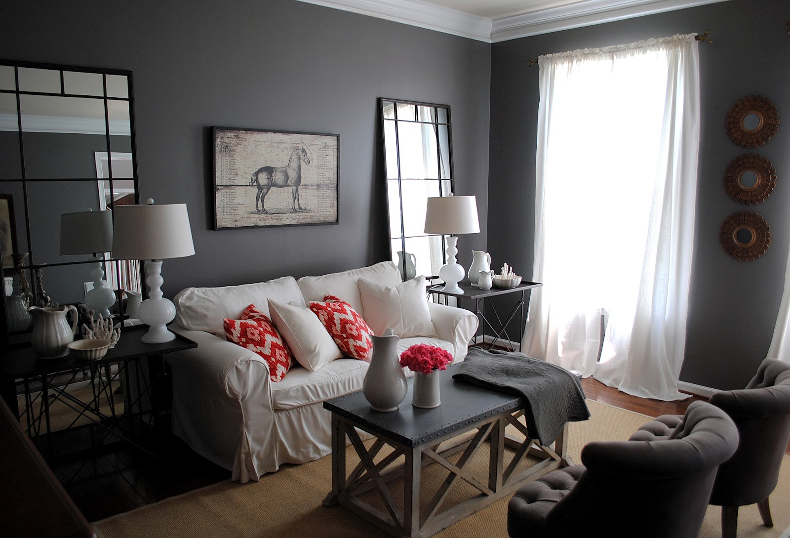 Grey Living Room Ideas
 My Living Room The Big Reveal & Huge Giveaway The