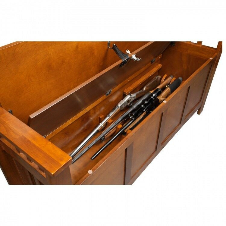 Gun Storage Bench
 Gun Storage Concealment Bench Hope Chest Hidden Safe