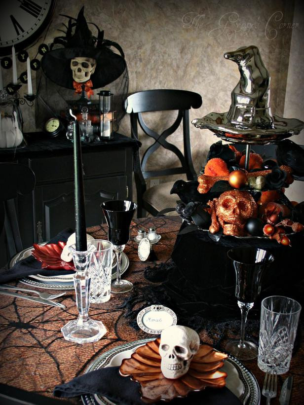 Halloween Party Centerpieces
 Modern Furniture Spooky Halloween Table Settings and