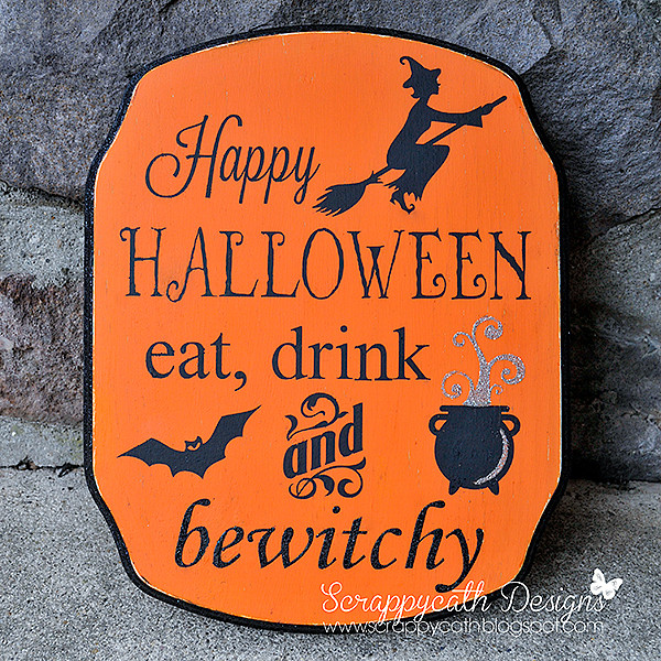 Halloween Sign Ideas
 Ideas for Scrapbookers Halloween Sign using Silhouette Cameo
