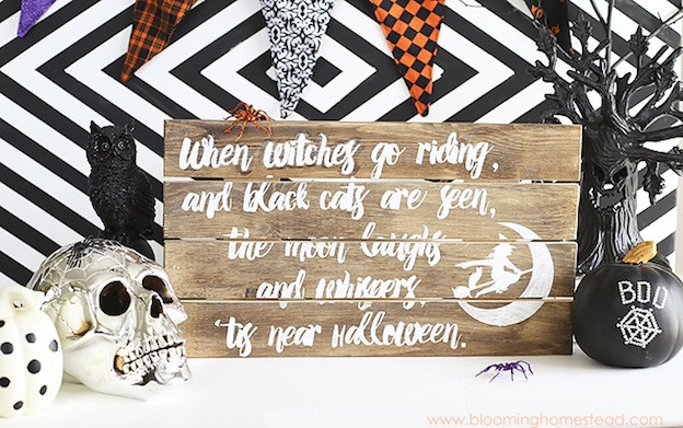 Halloween Sign Ideas
 20 Awesome DIY Halloween Crafts