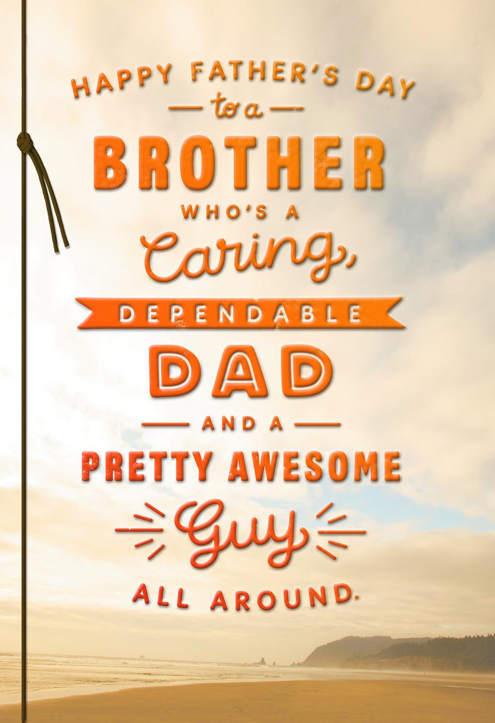 Happy Fathers Day Brother Quotes
 Awesome Guy Father s Day Card for Brother Greeting Cards