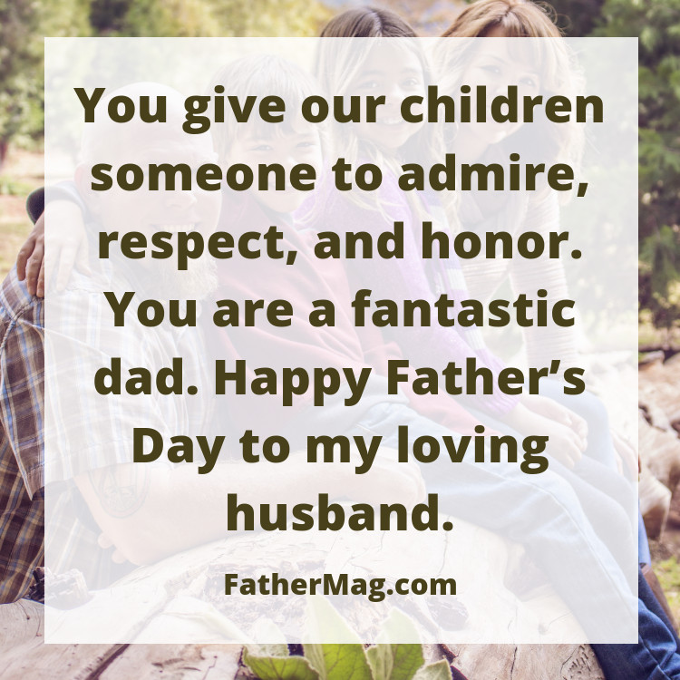 Happy Fathers Day To My Husband Quotes
 100 Father s Day Quotes for Husbands with