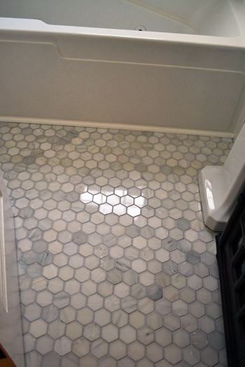 Hex Bathroom Floor Tile
 Herringbone Subway Tile
