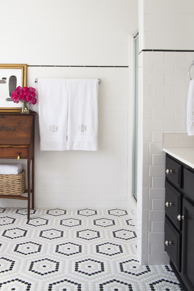 Hex Bathroom Floor Tile
 30 Ideas for hexagon ceramic bathroom tile