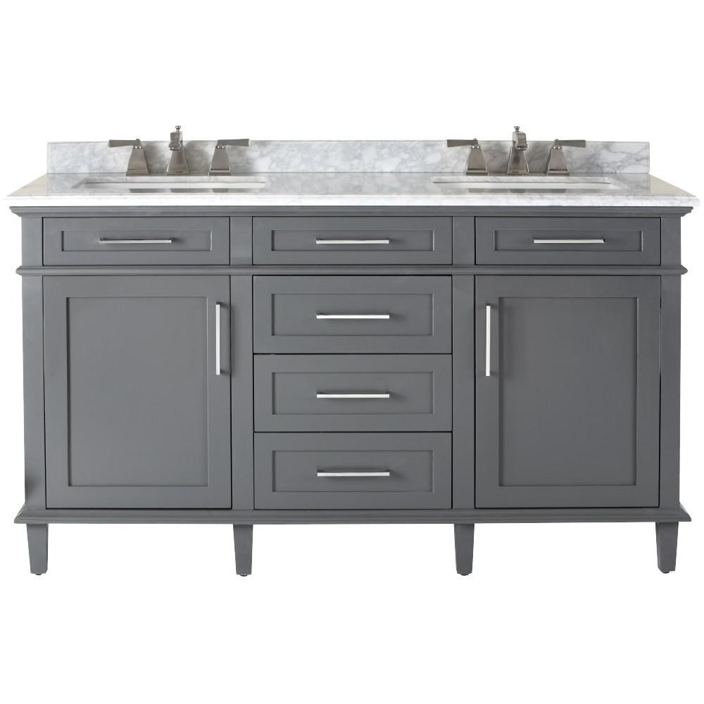 Home Depot Bathroom Sinks Countertops
 Home Decorators Collection Sonoma 60 in W x 22 in D