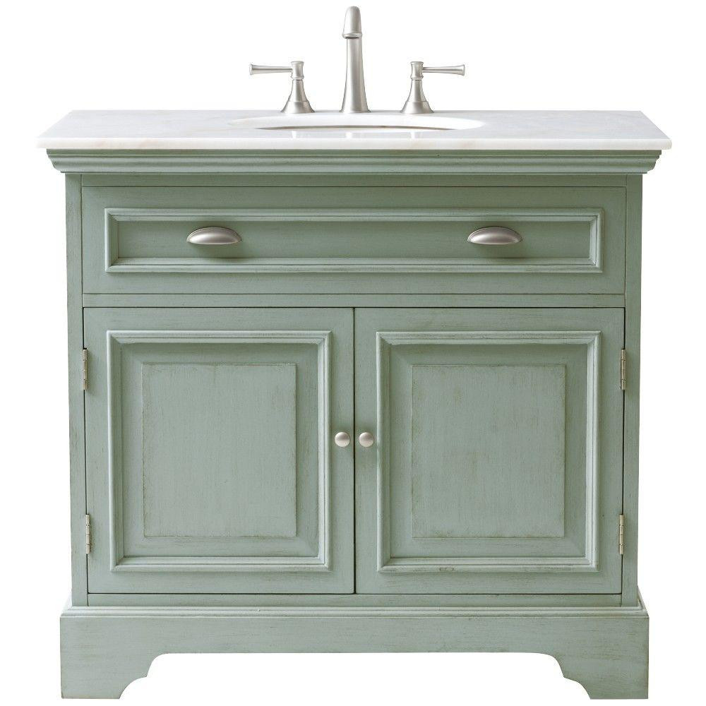 Home Depot Bathroom Sinks Countertops
 Home Decorators Collection Sa 38 in W Bath Vanity in