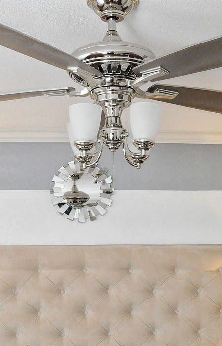 Home Depot Bedroom Ceiling Lights
 Beautiful ceiling fan Chrome finish and gray blades with